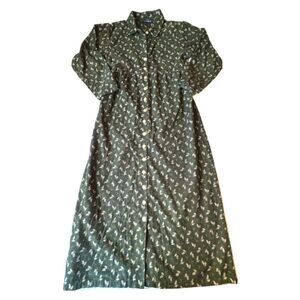 Vintage Mountain Lake Dress Womens Size M